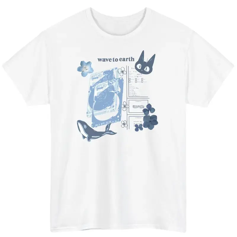 Wave to Earth Graphic Tee – Kpop Indie Band T-Shirt, Aesthetic Korean Music Merch, Vintage Streetwear Top for Men & Women Menswear Love