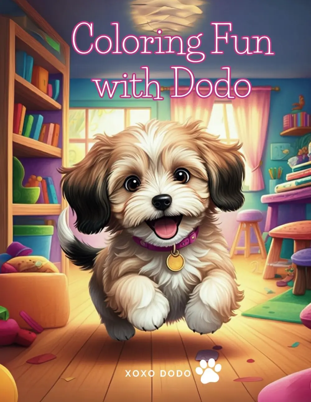 Coloring Fun with Dodo: 50 Fun and Easy Puppy Coloring Pages for Kids, Toddlers, and Preschoolers (Bobo's Coloring Adventures)