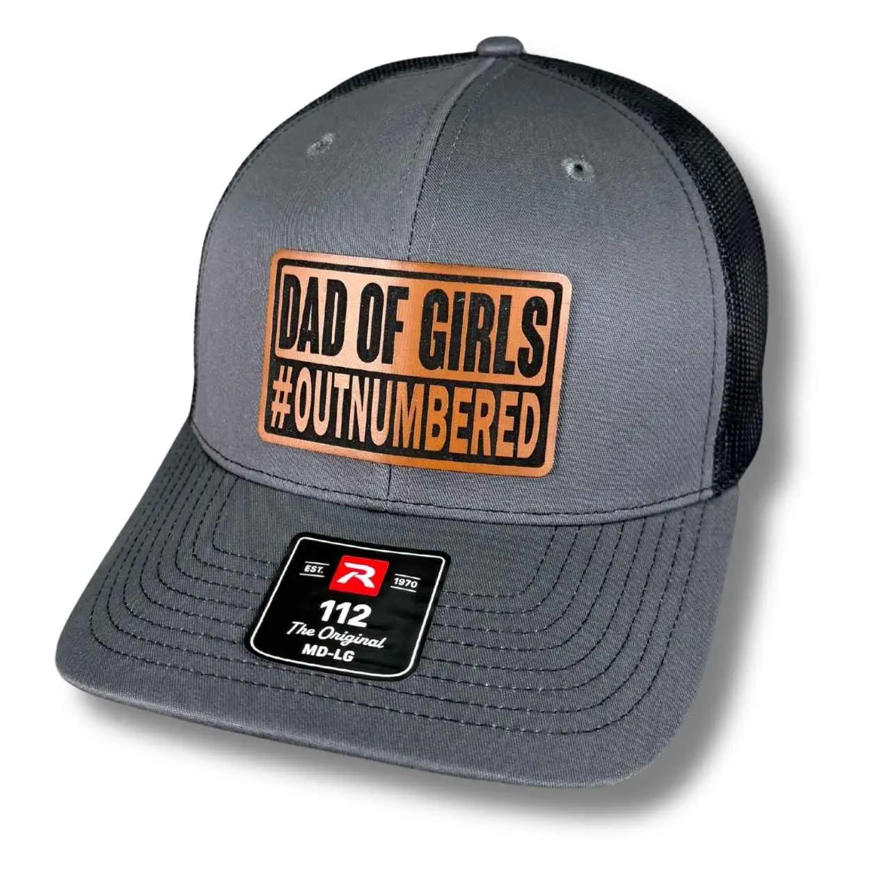 Dad of Girls #Outnumbered Patch Hat