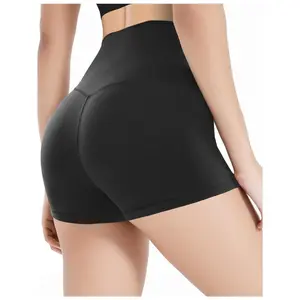 Women's Biker Shorts 2.5" High Waisted Tummy Control Workout Gym Spandex Booty Yoga Volleyball Shorts
