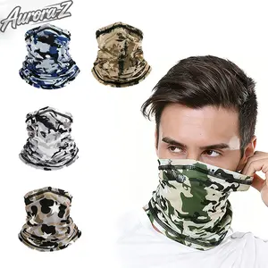 3 Pcs/4 Pcs Unisex Men Women Camo UPF 50+ UV Protection Cooling Neck Gaiter | SunSafeTok OutdoorTok CyclingTok Breathable Bandana Face Scarf Mask | for Hiking Fishing Cycling Camping Summer Outdoor Activities