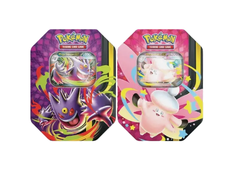 Pokemon TCG: Mega Moonlit Tin (ONE Assorted Tin Art)