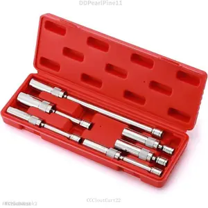 6PCS 3/8-Inch Drive Magnetic Swivel Spark Plug Socket Set, Include 9/16-Inch, 5/8-Inch, 13/16-Inch, 14mm Socket, Length: 4-Inch, 6-Inch, 11-Inch, 12-Point, CR-VDDPearlPine11AUrbanNook2CCCloutCart22