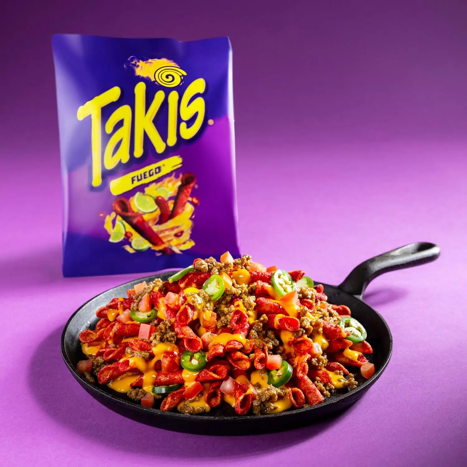 Takis Crispy Corn Snacks Variety Pack - 18x1 oz Rolled Tortilla Chips with Potassium Chloride, Sodium Bicarbonate, Maltodextrin, Soybean Oil, Gum Arabic (5 Fuego, 5 Blue Heat, 4 Nitro, 4 Crunchy Fajitas), Cupboard Storage, 24-Month Shelf Life, Tailgate, B