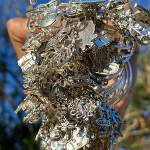 Silver Metallic Holiday Christmas Bangle Bracelets - Perfect for Festive Season
