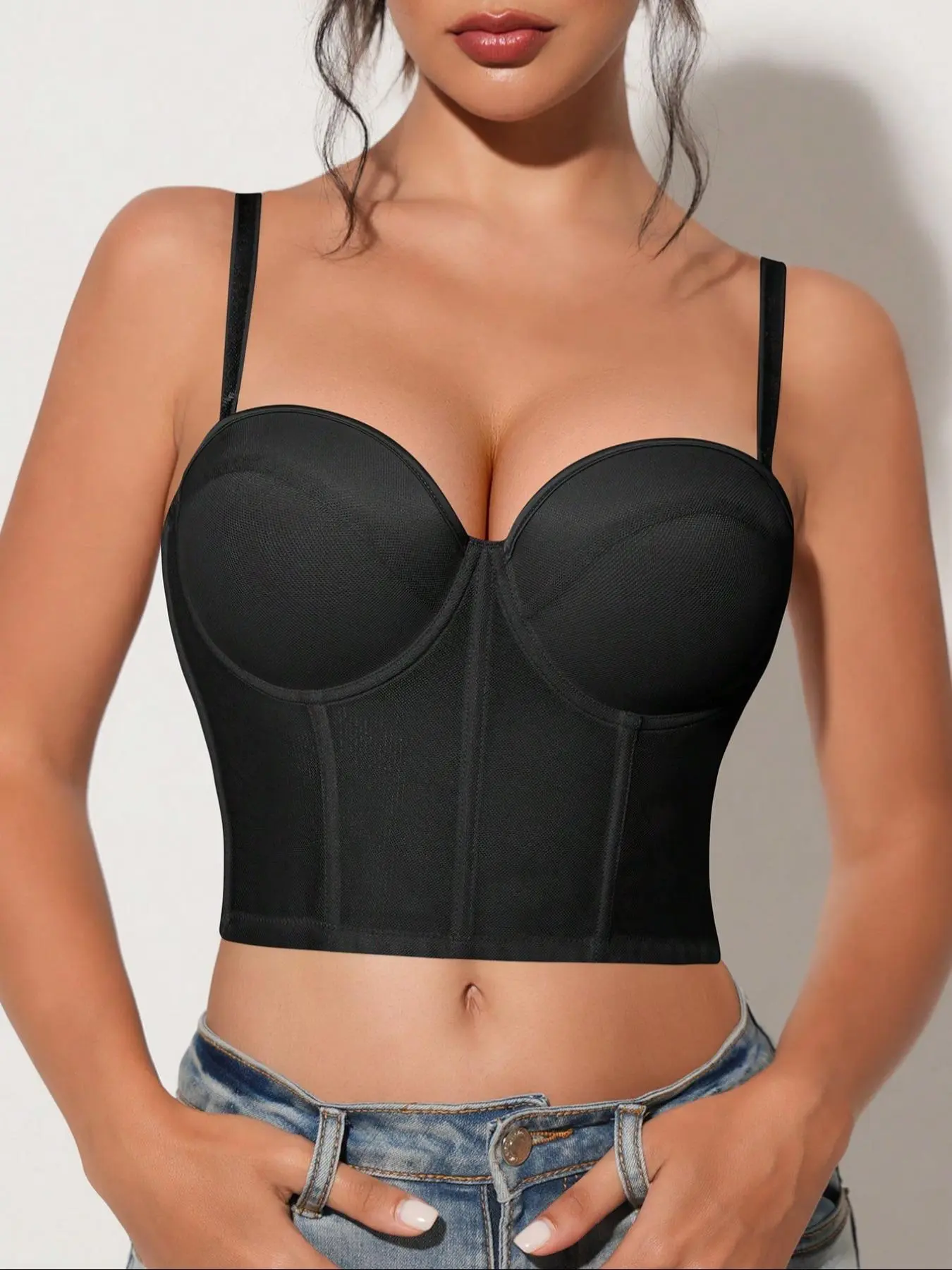 Women's Solid Color Push Up Bra, Fashion Comfortable Breathable Bra, Women's Lingerie for Daily Wear, Non Slip Bras, Wireless Compression Bras, Wireless Padded Bra, No Underwire Wireless, Snatched Body Bra