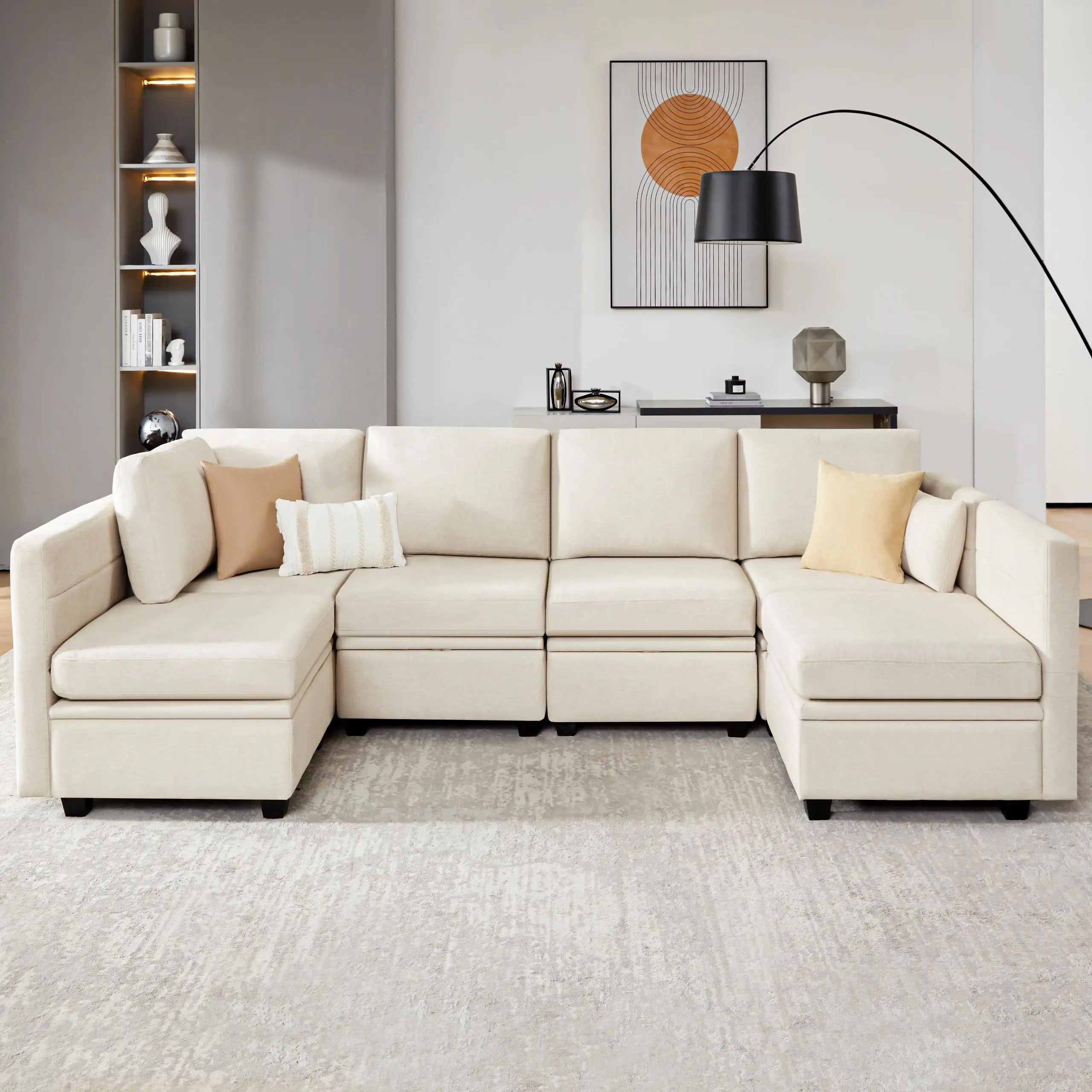 Beige-U（No Ottoman）