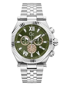 GUESS Male Gc Silver-Tone Multifunction Watch