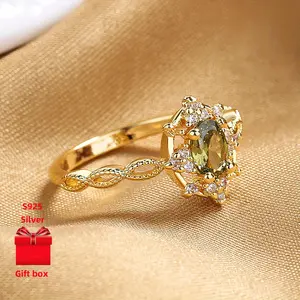 925 silver ring. Vintage temperament niche, hollow oval ring, high-end and exquisite, elegant and simple. A beautifully packaged birthday gift box. Giving gifts to friends is a great choice. Holiday gifts bracelet stack bracelets for women bracelet men