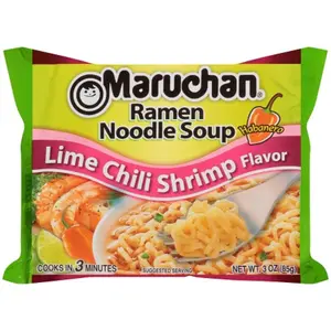 5x Maruchan Ramen Noodle Soup Habanero Lime Chili Shrimp Ramen Noodle Soup Treats Snack Bulk Pack 3oz