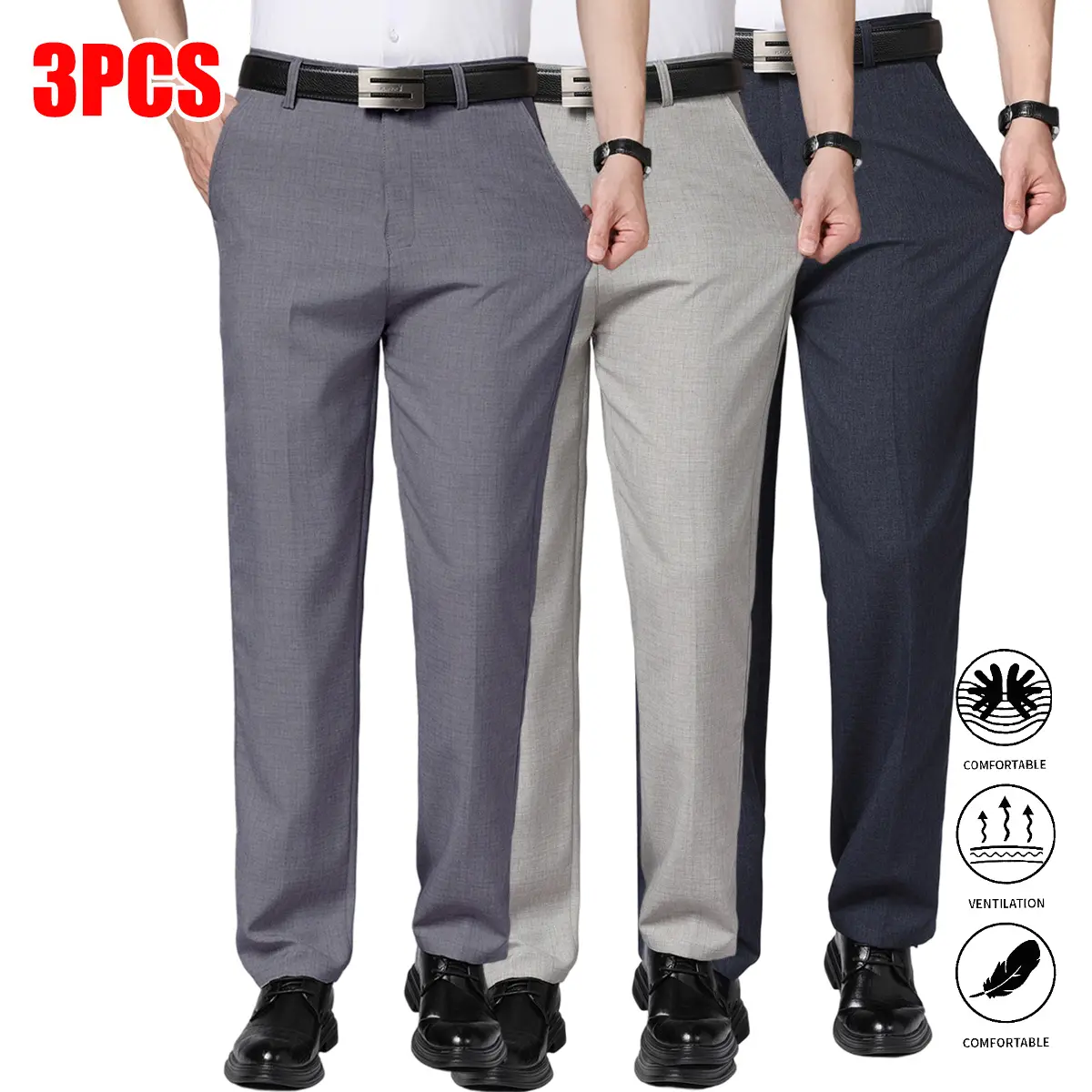 Light gray + khaki + dark blue