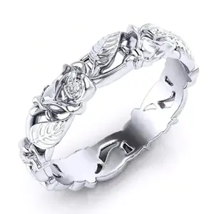 Elegant flower ring for women for - wedding, engagement party - holiday gift, mother's day - everyday wear