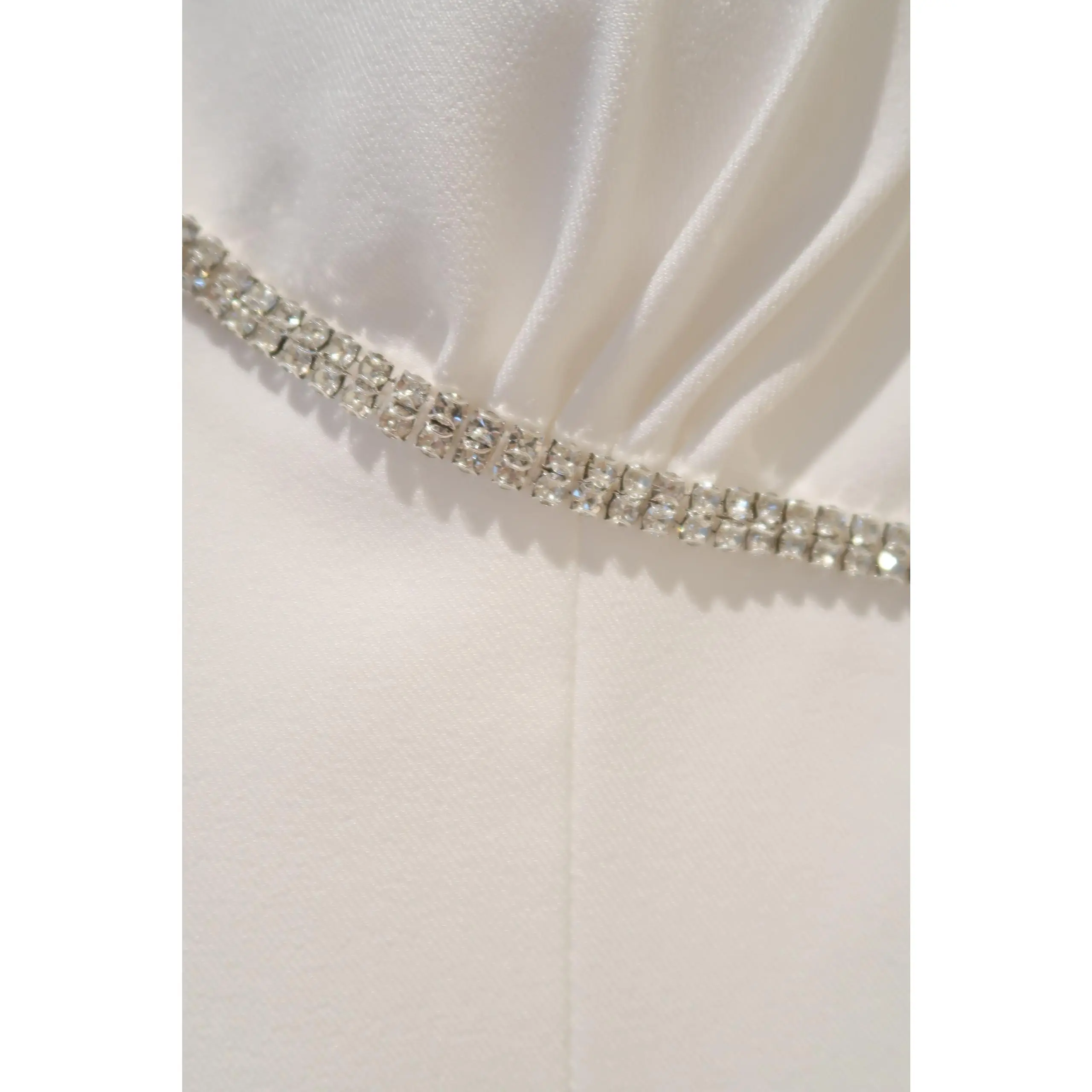 tea length dress long sleeve Plunge V neck Tea Length Pinup Full Skirt 50s Style Wedding Dress with  Sleeves