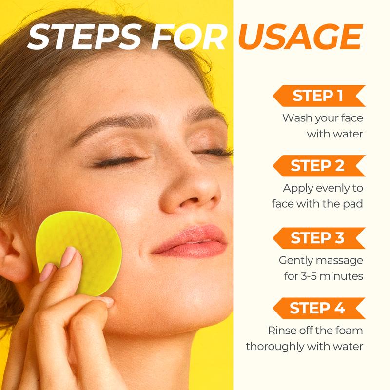 LA.PERSONAL Turmeric & Kojic Acid Cleansing Pads for Deep Cleaning & Blackhead Removal - Gentle Exfoliating Face and Body Scrub Pads