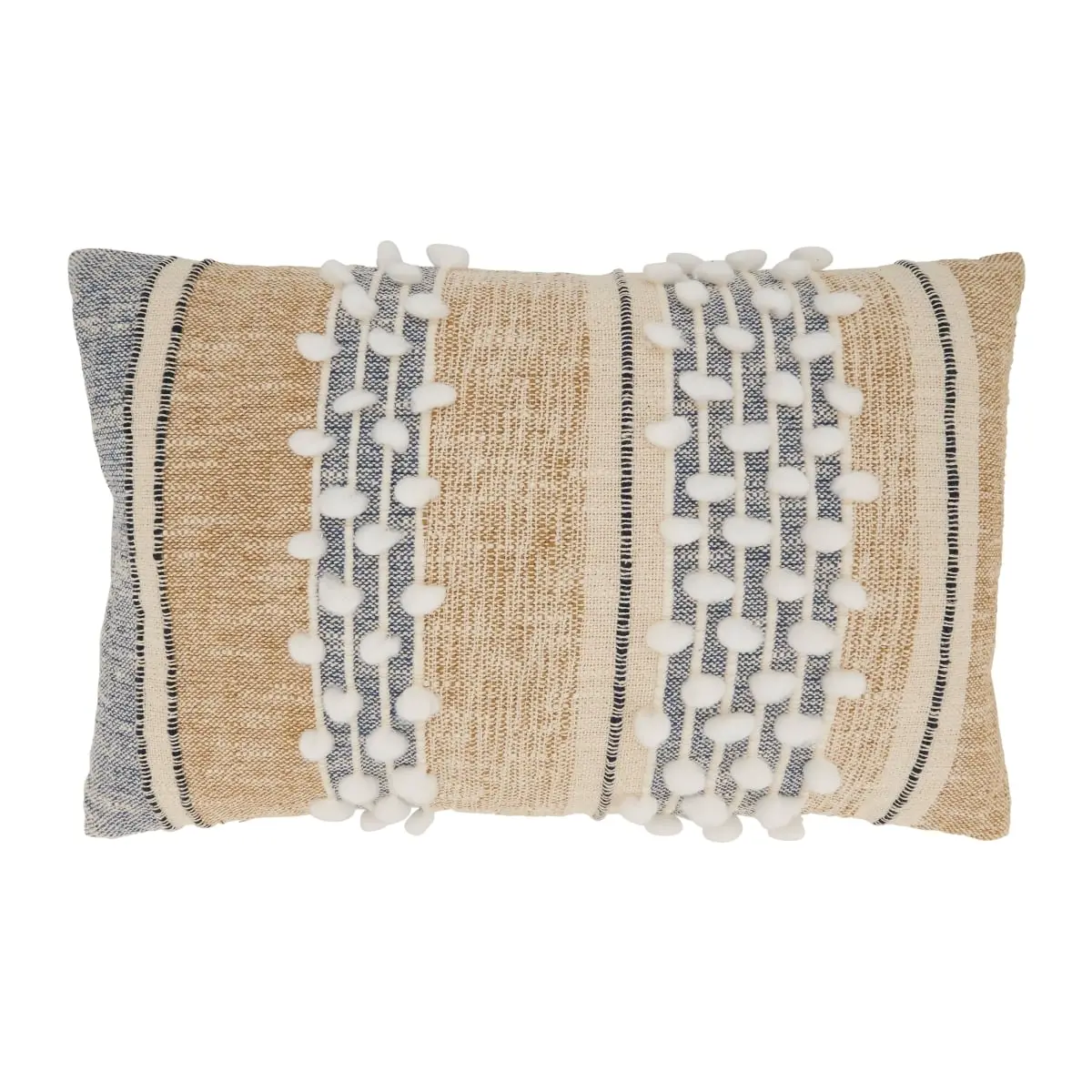 14x23 in. Cozy Weave Stripe Oblong Throw Pillow Cover - Multi-Color Stripe Cushion Cover for Home Decor, Stripe Cushion Covers