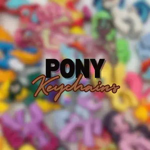 Pony Keychains — Assorted Colors & Shapes — Perfect for Bags & Keys — Fun & Cute Design — Ideal Gift for Kids