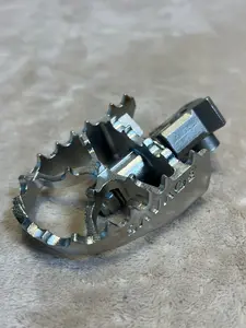 Motorcycle Front Footrest Foot Pegs Angle Adjustable Style Foot Silver F800GS +