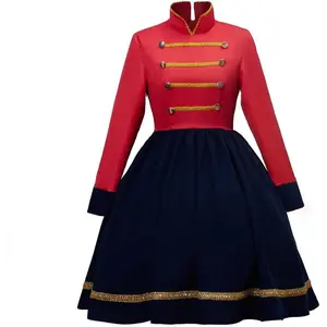 Women’s Nutcracker Costume – Christmas Toy Soldier Uniform Dress for Cosplay & Holiday Events