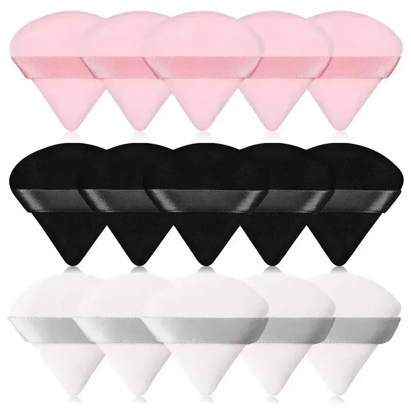 Nova Glam Essentials Korean Beauty Puff Set - 2/6/10/15pcs Makeup Sponges & Powder Puffs for Foundation Blending & Setting Vegan Cruelty-Free 8cm Travel-Ready