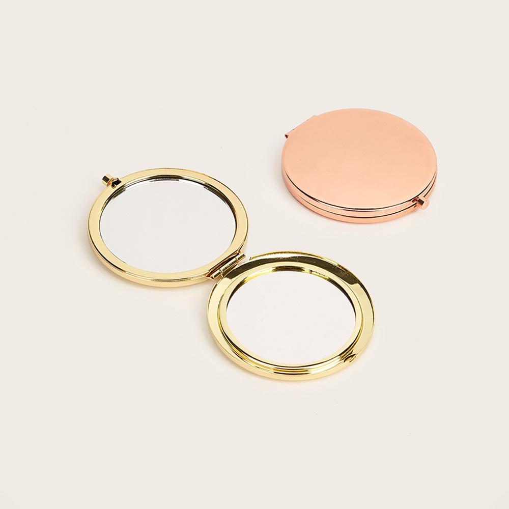 Round Double Side Metal Pocket Mirror Travel Friendly Round Double Side Metal Pocket Mirror Travel Friendly
