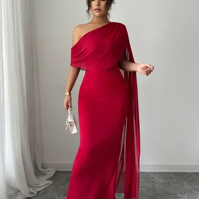 dark red long sleeve dress Thats So Fetch | Marcia | Made from OEKO no-returns:2026-06-15T10:00:00_2026-06-16T10:00:00 Found this Coogi dress Color:Peacock