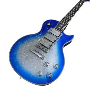 Blue Particle Electric Guitar - 3H Pickups, Chrome Hardware, Rosewood Fingerboard, 22 Frets, 6 Strings