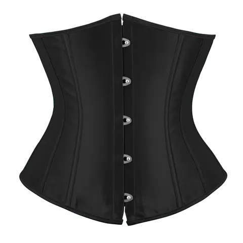 MILALEE Women's Underbust Corsets for Women Black Corset Top Waist Trainer Fashion Bustier Corset Halloween Gothic Party Outfit 7055-T1