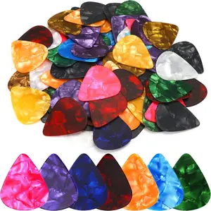 120 count Guitar Picks variety Pack 3 Thickness of Thin, Medium and Thick Color Celluloid for Acoustic Guitar, Bass Guitar, Eelectric Guitar (Random Color)
