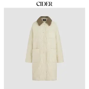 Cider [size 4-8] Teddy Collar Pocket Button Puffer Coat