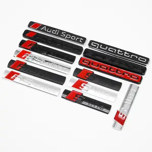 Car 3D Side Emblem Decal Sticker for Audi Rs Quattro Sline, Car Exterior Modification Accessories, High-Quality Automotive Decor