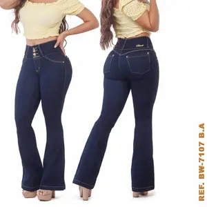 B71-07 Blue colombian luxury Jeans