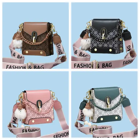 Trendy Shoulder Bag For Women, Fashionable Bag, Cross Body Purses Cute-Classic Shoulder Bag With Wide Shoulder Strap-Chic Mini Plaid Crossbody Bag