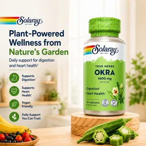 Solaray Okra Fruit 1600mg — More Vitamin C than Oranges — Women's Wellness Daily