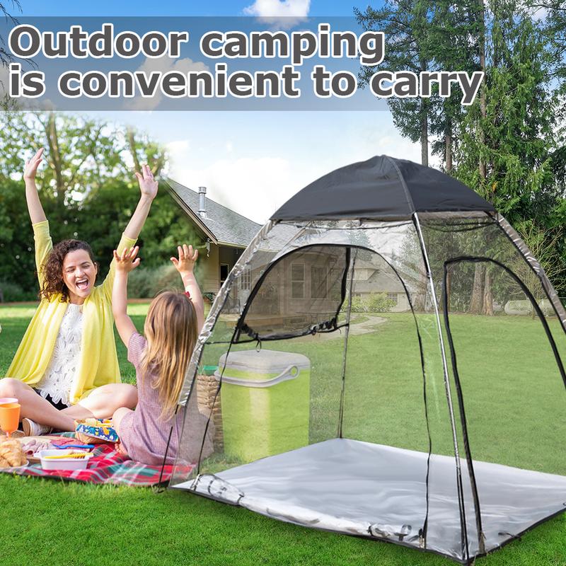 All-Weather Panoramic Bubble Tent: 360° View Instant Pop-Up Screen House with Carry Bag for Camping, Sports & Fishing