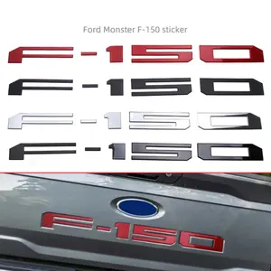 F150 is suitable for Ford Beast F150 pickup truck logo F-150 rear trunk modified ABS labeling groove car decoration labeling