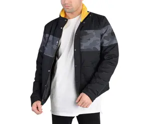 Adidas Mens Camo Padded Jacket Green Xl, Color: Green/Brown/Black