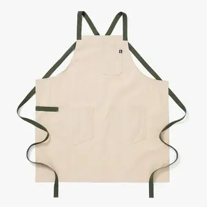 Sage White Crossback Apron