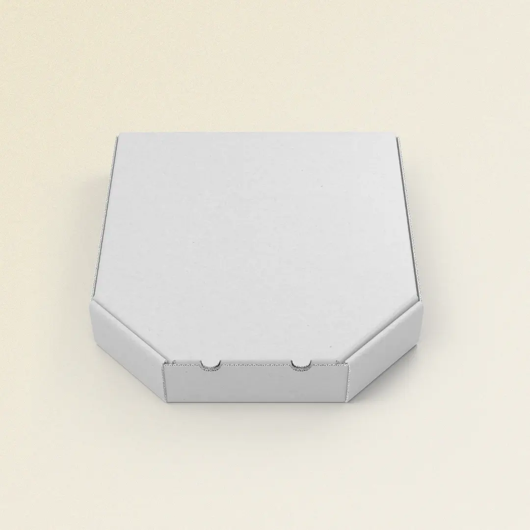 Bevel Edge White Pizza Box Bundle of 25 - Party Favorite by 105 Packaging