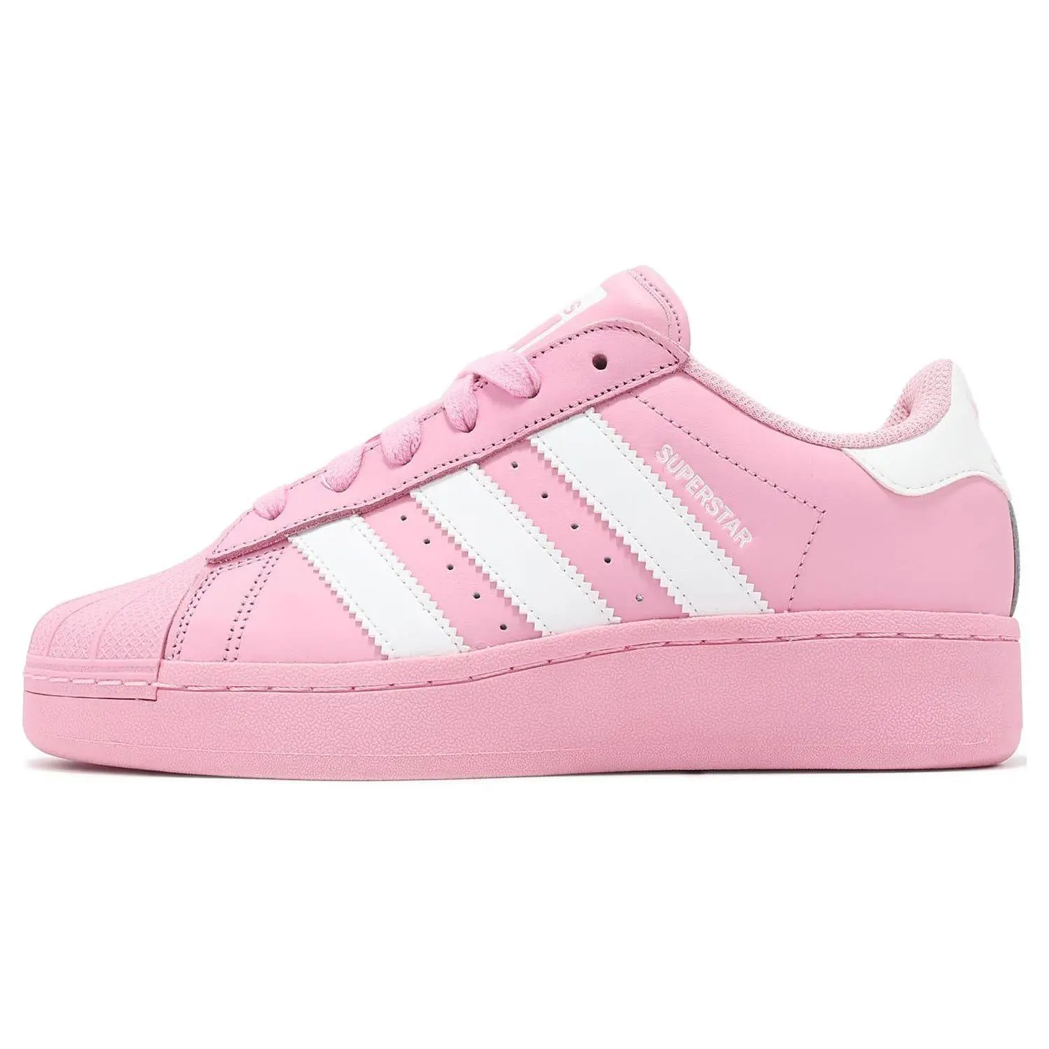 Adidas Originals Superstar True Pink Cushioned Durable Low Top Skate Shoes Women's ID5733
