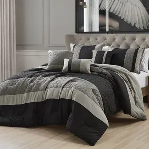 HIG 6-Piece Luxury Patchwork Printed Comforter Set