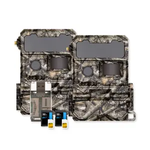 Yellowstone Y2 Cellular Trail Camera Bundle with High-Speed Card Reader, and Accessories (2-Pack)