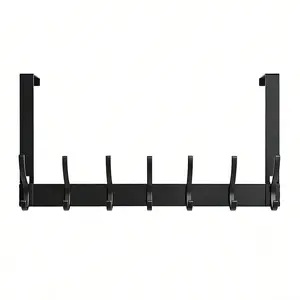 Wall-Mounted Over-the-Door Hook, Durable Sturdy Punch-Free Door Back Hanging Rack, Home Organizer for Clothes & Bags, Hook Storage Rack