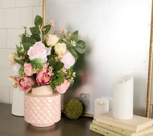 Set of 4 Rose and Greenery Picks by Valerie