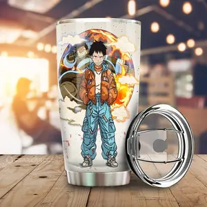 [Anime Cups - Sale Up To 35%] Shinra Kusakabe Tumbler Cup, Fire Force Anime Character Cup, Cool Car Accessory, Anime Gift for Fans, Hero Firefighter Design