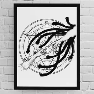 Fullmetal Alchemist Poster | Brotherhood Print | Fullmetal Alchemist Anime | Anime Wall Art | Manga Poster