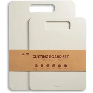 Wood Fiber Cutting Board Set of 2, Dishwasher Safe, Non-Toxic Cutting Board for, BPA Free, Non-Slip, Non-Porous Composite Chopping Board for Meat Vegetable Fruit