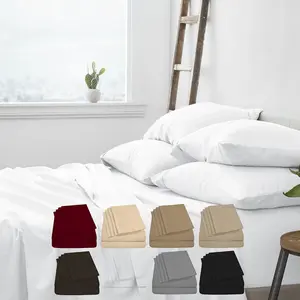 Ultra Soft 6-Piece Bed Sheet Set – Double-Brushed Microfiber, Wrinkle-Resistant, Fits Mattresses Up to 14 Inches