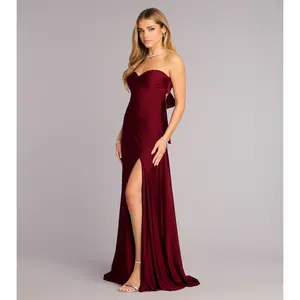 Madeline Strapless Tie-Back A-Line Dress