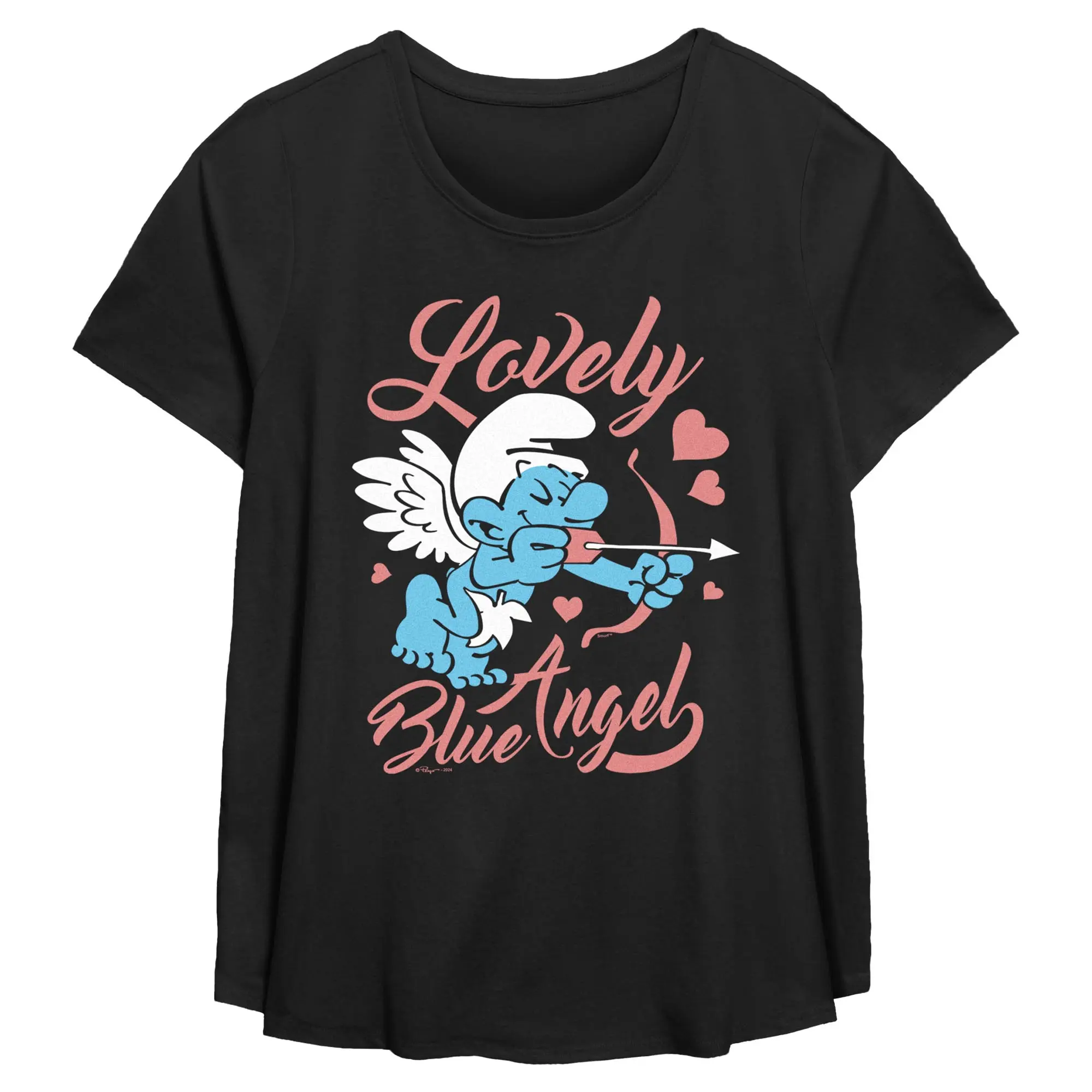 Women's The Smurfs Lovely Blue Angel T-Shirt