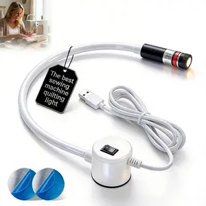 Positioning Quilting Light, Sewing Machine Guide, Red Light for Sewing Machine with Crosshair and, Hands-Free Sewing Light Seam Guide (USB)